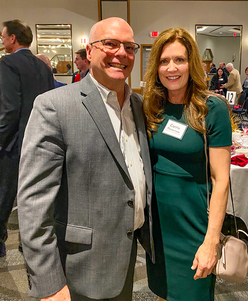 Carrie Masterson with 5th District Court of Appeals Judge Craig Baldwin.